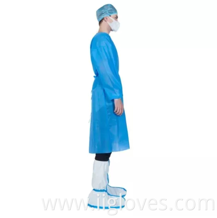 Insolation Isolative clothing isolation gown 60 Gsm Laminated Isolation gown